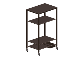 3D Tisch - Servierwagen aus Metall - Desalto - Helsinki