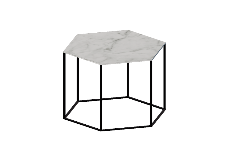 Tables 3D - Petite table en marbre - Desalto - Hexagon -... Tables 3D - Petite table en marbre - Desalto - Hexagon -...
