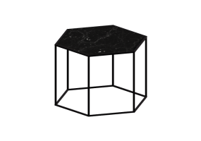 3D Tisch - Couchtisch aus Marmor - Desalto - Hexagon