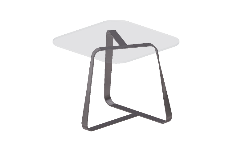 3D Tisch - Couchtisch aus Glas - Desalto - Twister -... 3D Tisch - Couchtisch aus Glas - Desalto - Twister -...