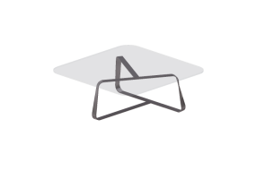 Mesas 3D - Mesa de centro de vidro - Desalto - Twister