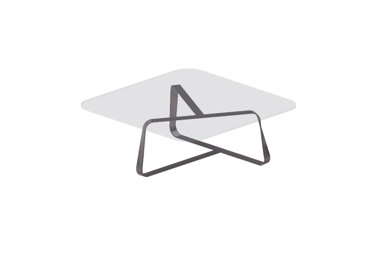 Tables 3D - Petite table en verre - Desalto - Twister -... Tables 3D - Petite table en verre - Desalto - Twister -...