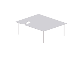 Tables 3D - Petite table en m&eacute;tal - Desalto - Softer than steel