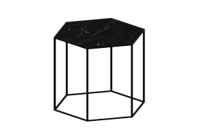 3D Tisch - Couchtisch aus Marmor - Desalto - Hexagon