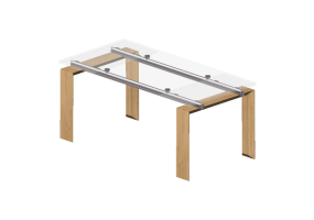 3D Tisch - Glastisch - Desalto - Stilt