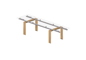 Mesas 3D - Mesa de vidrio - Desalto - Stilt
