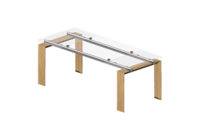 Mesas 3D - Mesa de vidro - Desalto - Stilt
