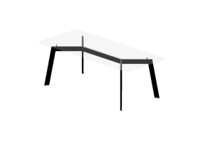 3D Tisch - Glastisch - Desalto - Link