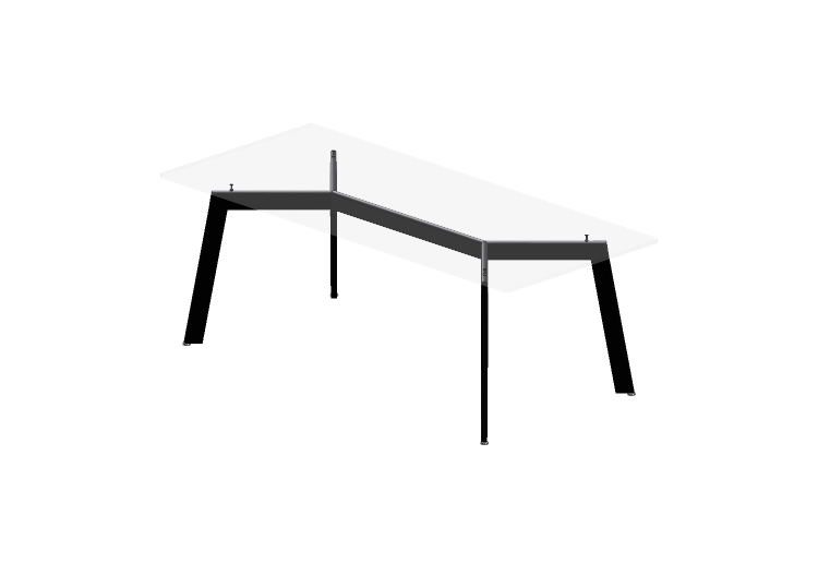 3D Tisch - Glastisch - Desalto - Link - Desalto 3D Tisch - Glastisch - Desalto - Link - Desalto