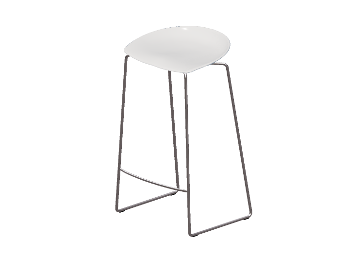 Sedie 3D - Sgabello in plastica - Desalto - Flan - Desalto Sedie 3D - Sgabello in plastica - Desalto - Flan - Desalto