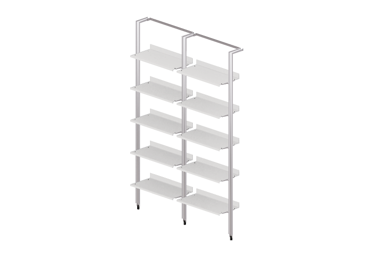 Estantes 3D - Estante modular de madeira envernizada -... Estantes 3D - Estante modular de madeira envernizada -...