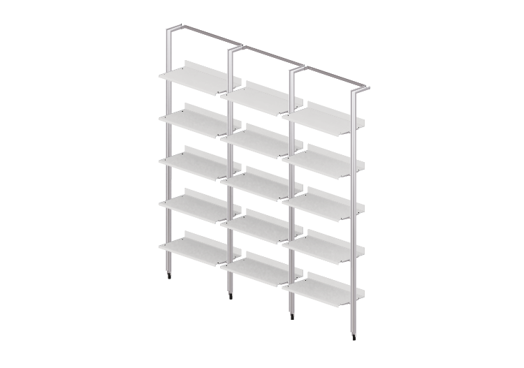 Librerie 3D - Mensola componibile in legno laccato -... Librerie 3D - Mensola componibile in legno laccato -...