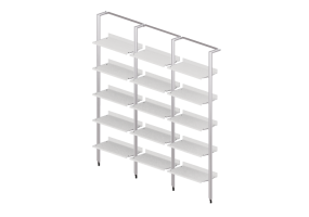3D Bookshelves and Containers - Modular shelf in lacquered wood - Desalto - Armida
