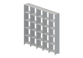 Biblioth&egrave;que 3D - Biblioth&egrave;que &agrave; &eacute;l&eacute;ments compl&eacute;mentaires en bois laqu&eacute; - Desalto - Fill