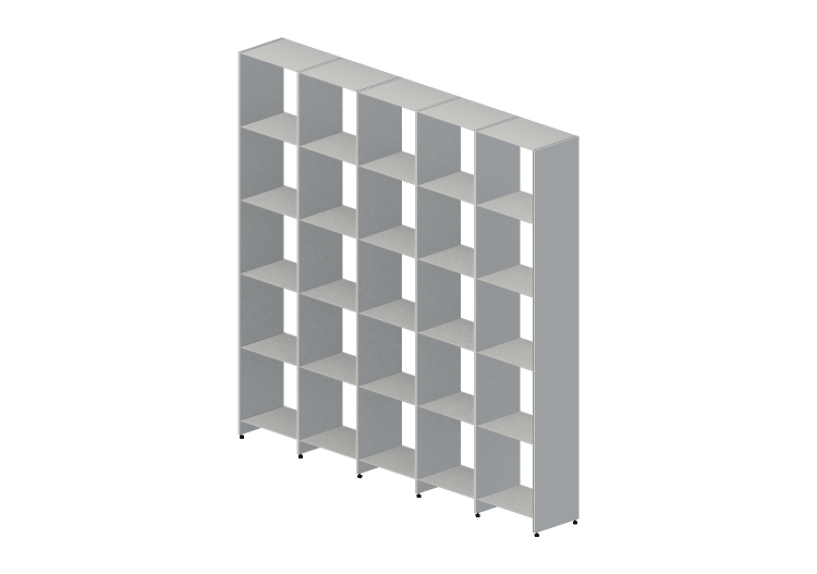 Estantes 3D - Estante modular de madeira envernizada -... Estantes 3D - Estante modular de madeira envernizada -...