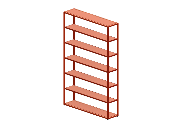 3D Bücherregal und Behälter - Bücherregal aus Metall -... 3D Bücherregal und Behälter - Bücherregal aus Metall -...