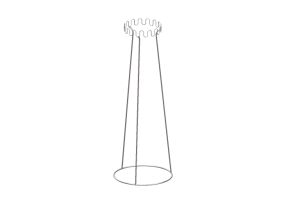 3D Zubeh&ouml;r - Garderobe aus verchromtem Metall - Desalto - Crown