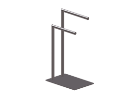 3D Zubeh&ouml;r - Handtuchhalter aus Metall - Doka Bath Works