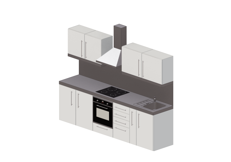 3D Kitchens - Full sized kitchen with appliances - Elfin... 3D Kitchens - Full sized kitchen with appliances - Elfin...