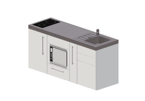 Cocinas 3D - Cocina completa de electrodom&eacute;sticos - Elfin Kitchens