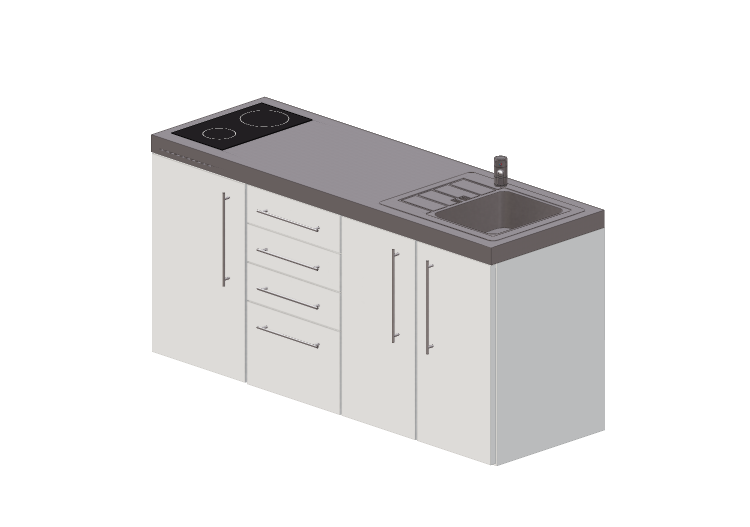 Cucine 3D - Cucina completa di elettrodomestici - Elfin... Cucine 3D - Cucina completa di elettrodomestici - Elfin...