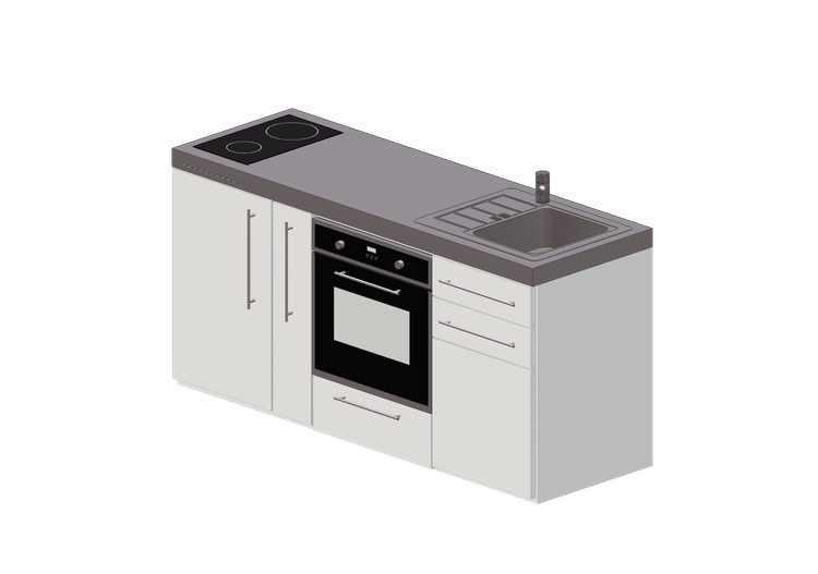 3D Kitchens - Full sized kitchen with appliances - Elfin... 3D Kitchens - Full sized kitchen with appliances - Elfin...