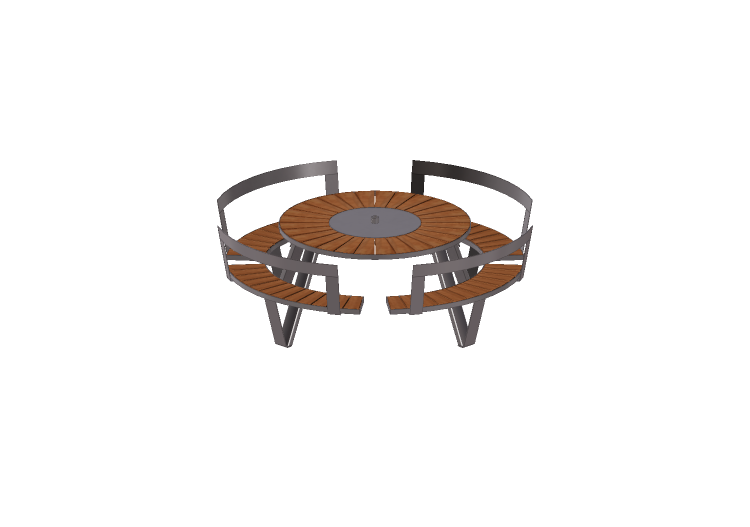 Mesas 3D - Mesa para exterior circular – Extremis -... Mesas 3D - Mesa para exterior circular – Extremis -...
