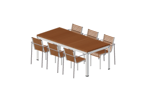3D Tables - Table with chairs for outside uses – Extremis