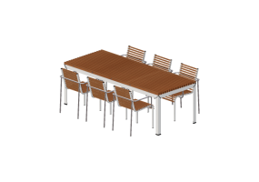 3D Tables - Table with chairs for outside uses – Extremis