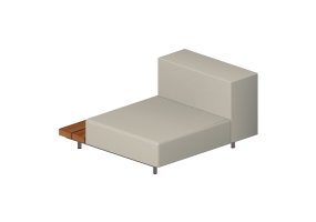 Cadeira 3D - Sof&aacute; com mesa lado direito - Extremis