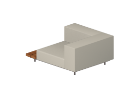 Cadeira 3D - Sof&aacute; com mesa lado direito - Extremis