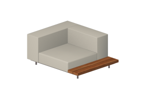 Cadeira 3D - Sofá com mesa lado esquerdo - Extremis