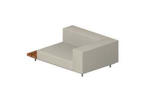 Cadeira 3D - Sof&aacute; com mesa lado direito - Extremis
