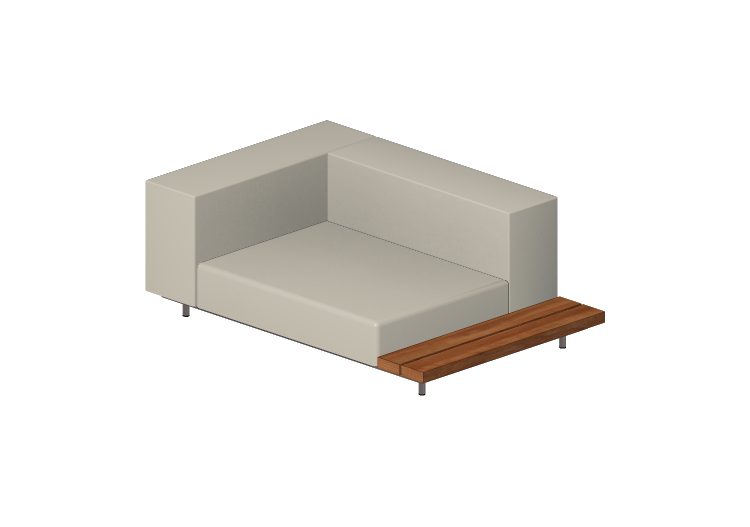 Sillas y Poltronas 3D - Sofá con mesa lado izquierdo -... Sillas y Poltronas 3D - Sofá con mesa lado izquierdo -...