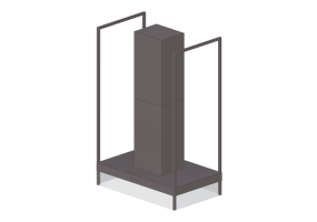 Electrodom&eacute;sticos 3D - Campana de extracci&oacute;n de isla de acero inoxidable &ndash; Falmec - Asia