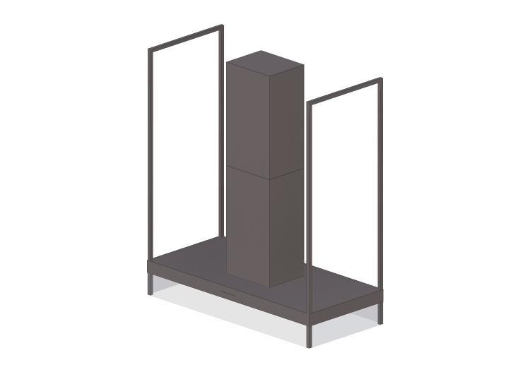 Elettrodomestici 3D - Cappa a isola in acciaio inox –... Elettrodomestici 3D - Cappa a isola in acciaio inox –...