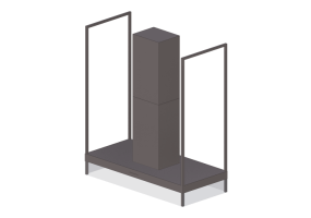 3D Electrical Appliances - Stainless steel Island aspirator hood - Falmec - Asia