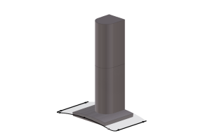 Elettrodomestici 3D - Cappa a parete in acciaio inox e vetro temperato – Falmec - Astra