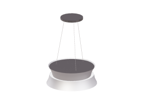 Elettrodomestici 3D - Cappa a isola in acciaio inox e vetro temperato bianco &ndash; Falmec - Dama