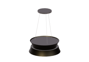 Electrodom&eacute;sticos 3D - Campana de extracci&oacute;n de isla de acero inoxidable y vidrio templado negro &ndash; Falmec - Dama