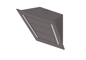 3D Haushaltger&auml;te - Wandmontierte Dunstabzugshaube aus Edelstahl - Falmec - Diamante