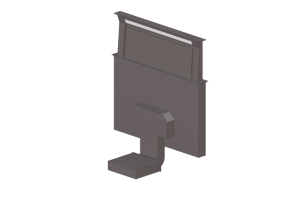 3D Haushaltger&auml;te - Wandmontierte Dunstabzugshaube aus Edelstahl - Falmec - Downdraft
