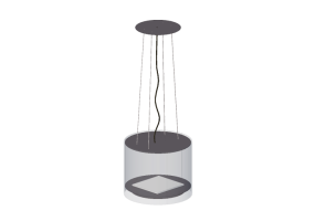 Electrodom&eacute;sticos 3D - Campana de extracci&oacute;n de isla de acero inoxidable &ndash; Falmec - Eolo