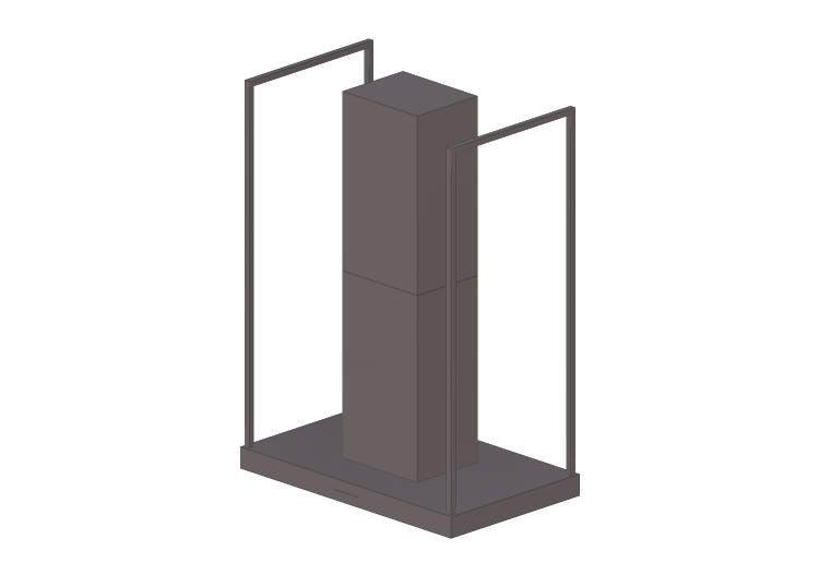 Eletrodomésticos 3D - Coifa de ilha de aço inoxidável –... Eletrodomésticos 3D - Coifa de ilha de aço inoxidável –...
