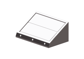Electrom&eacute;nagers 3D - Hotte murale en acier inox et verre tremp&eacute; blanc &ndash; Falmec - Gleam