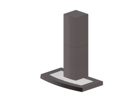 Elettrodomestici 3D - Cappa a parete in acciaio inox &ndash; Falmec - Iride