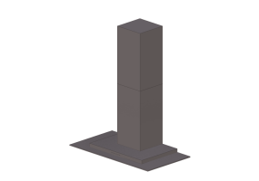 Electrodomésticos 3D - Campana de extracción de pared de acero inoxidable – Falmec - Kristal