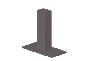 3D Haushaltger&auml;te - Insel-Dunstabzugshaube aus Edelstahl - Falmec - Lumen