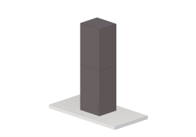 3D Haushaltgeräte - Insel-Dunstabzugshaube aus Edelstahl - Falmec - Lux