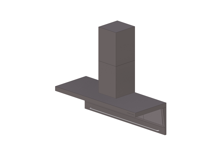 3D Haushaltgeräte - Wandmontiere Dunstabzugshaube aus Stahl... 3D Haushaltgeräte - Wandmontiere Dunstabzugshaube aus Stahl...
